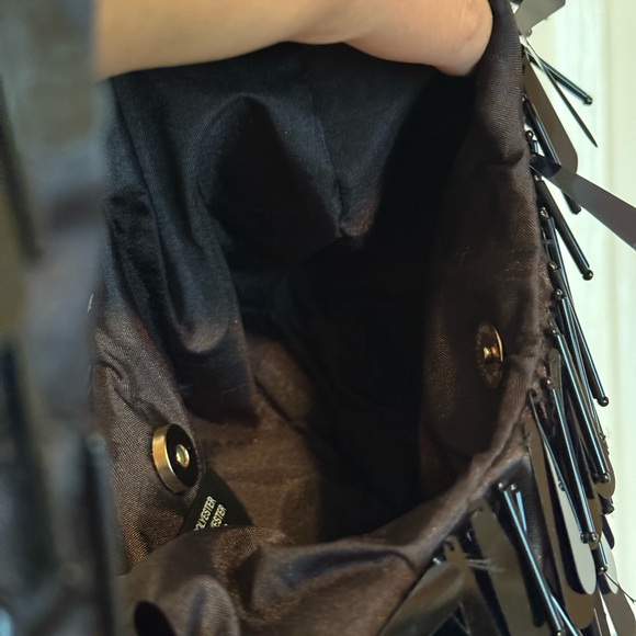 Black Sequin Shoulder Bag - Picture 5 of 5